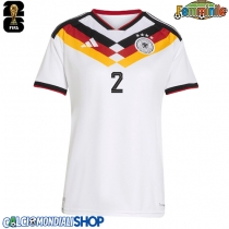 Maglie da calcio Germania Antonio Rudiger #2 Prima Maglia Femminile Mondiali 2026  Manica Corta